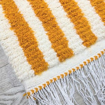 Randig matta Orange -150x100cm