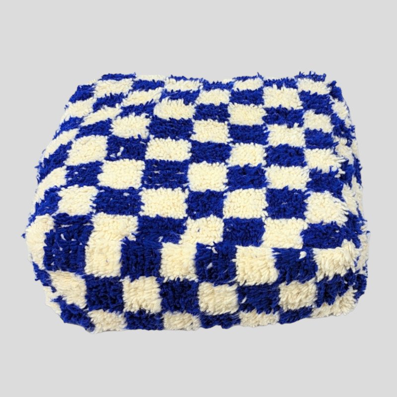 Sittpuff-Schack Blå Sittpuff-Schack Blå